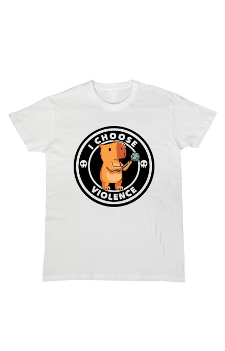 i choose violence capybara